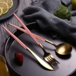 Stainless Steel Cutlery Set With Storage Box 4 Counts Portable Tableware Set For Home Kitchen Dining Room Household Tableware - Image 12