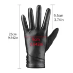 Genuine Leather Gloves for Women Soft Sheepskin Warm Touchscreen Gloves Fashion Women Leather Gloves Winter - Image 11