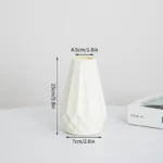 Nordic Vases Pure White Plastic Vases Imitation Ceramic Flower Vases Desktop Flowerpot Wedding Decor Home Ornament - Image 7