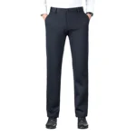 Men's autumn/winter fashionable business casual pants, elastic slim fit warm and plush suit pants, work clothes - Image 12