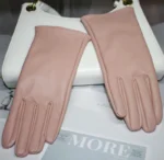 Women's Synthetic Leather Gloves Winter Warmth Short Thin Screen Driving Female Color Leather Gloves New 2022 Cycling - Image 12