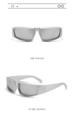 Future Science Technology Sense Sunglasses Men Women Concave Shape Sun Glasses Cool Punk Style Pair Summer Sports T206 - Image 29
