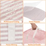 75L Large Collapsible Laundry Baskets with Handle Household Clothes Storage Basket Dirty Laundry Toys Storage Organization - Image 6
