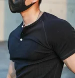 T Shirt Men Casual Short Sleeve Muscle Joggers Bodybuilding Tshirt Male Gym Fitness Tops Tee Streetwear Slim Fit Summer T-shirt - Image 12