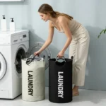 Extra-large Waterproof Laundry Basket Padded Handle Foldable Multi-purpose Storage Bathroom Laundry Room Balcony Baskets - Image 3