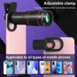 18/36/64X Telephoto Phone Lens with Tripod Universal External Zoom Camera Lens Long Focus Telephoto Lens for Android & iPhone - Image 13