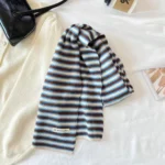 High Quality Thickened Winter Scarves Striped Warm Knitted Scarves Windproof Neck Warmer - Image 8