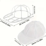 Hat Washer Cage, Hat Washer for Baseball Caps for Washing Machine or Dishwasher, Ball Cap Washers Frame for Flat and Curved Hats - Image 9