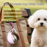 Pet Supplies: Portable Water Dispenser for Dogs Going Out, 304 Stainless Steel Hook, Spherical Reversible Folding Water Dispense - Image 11