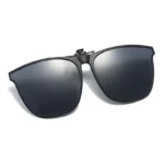Polarized Clip On Sunglasses Men Car Driver Goggles UV400 Sun Glasses Anti Glare Vintage Square Glasses - Image 2