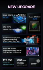 16" Gaming Laptop intel Core i7-6700HQ GTX 1060 6GB IPS 1920*1200 Notebook PC Gamer 16GB 32GB  256GB-2TB SSD Windows 11 Pro - Image 14