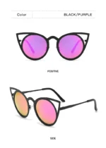 Cat Ear Fashion Sunglasses, Retro Cute Framed Color Sunglasses, Men's and Women's Sunglasses - Image 19