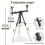 Tripod Rests Sticks with 360° Rotatable Dual V Yoke Frame Flexible Orientation Adjustable Height for Outdoors Hunting Aluminum - Image 2