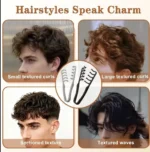 Anti‑Slip Hair Parting Clip, Soft Rubber Hair Styling Sectioning Tool, Men Women Hair Posi tioning Clip for DIY Hairstyle Barber - Image 3