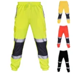 Men Trousers Reflective Overalls Multi-pocket Training Sports Trousers Men Road Work High Visibility Overalls Work Casual Pants - Image 11