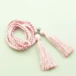 Thin Women Waistband Tassle Bow Dress Tassles Belts Braided Belts Waist Chain Waist Rope - Image 18