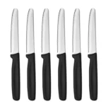 Steak Knives Set of 4/6/8 Stainless Steel Serrated Round Tip Fruit And Vegetable Paring Baking Toast Serrated Bread Knives - Image 8