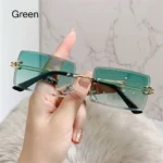 Retro Eyewear UV400 Rectangle Sunglasses Sunglasses for Women Vintage Sunglasses Frameless Sunglasses - Image 12