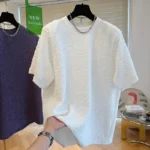 Summer Men T-Shirts Casual Lazy Breathable Quick Drying Short Sleeves Cool Fashion Loose Korean Outdoor High Street Top - Image 2