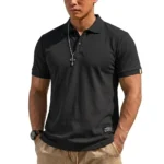 Summer Men's T-shirts Short Sleeve Loose Polo Shirts Casual Hikking Shirt Lightweight T Shirt for Work Athletic Clothes of Man - Image 3