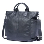 Genuine Leather Men's Brifecase 15 Inch Laptop Bags Simple Cowhide HandBag Vegetable-tanned Leather Fashion Casual Style - Image 4