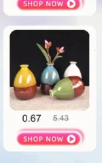 Modern Flower Vases For Homes Ceramic Vase Decoration Flower Glaze Flower Home Accessories Ceramic Craft Ornaments Green Plant - Image 16