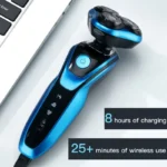 Electric Shaver Rotary Shaver Electric Razor Beard Trimmer Rechargeable Hair Cutting Shaving Machine Clipper for Men Waterproof - Image 5