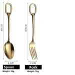 Western Dining Utensils Three-Piece Set Steak Knife Fork Soup Spoon Stainless Steel Cutlery Dishwasher Safe Dinnerware Set - Image 22