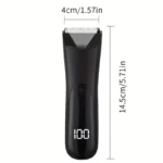 Electric Beard Trimmer for Men LED Hair Cutting Machine Intimate Area Shaver with Safety Razor Clipper for Facial Hair Shaving - Image 13
