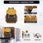 Lightweight, Simple, Versatile, Large-Capacity Computer Travel Backpack for Junior High School Students, High School Students, College Students, School Bags for Girls - Image 5