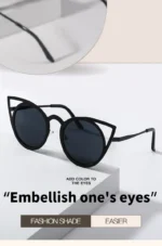 Cat Ear Fashion Sunglasses, Retro Cute Framed Color Sunglasses, Men's and Women's Sunglasses - Image 9
