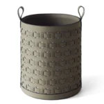 Leather Dirty Laundry Basket Woven Storage Baskets Multifunction Organizer Basket Luxury Large Living Room Organizers Baskets - Image 10