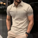 Summer T Shirts for Men 2026 Short Sleeve Men's Clothing Collar 3D Printing Plain Shirt Striped Polo Tees Fashion Pullover Tops - Image 21