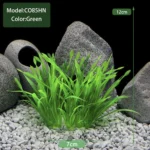 Artificial Underwater Plastic Plants Aquarium Fish Tank Aquatic Fake Shrub Green Weeds Water Grass Viewing Simulation Decoration - Image 7