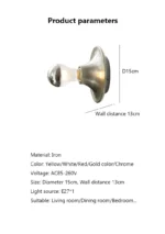 LED Interior Decor Wall Light for Living Room Aisel Corridor Bedroom Lamp Bathroom Nordic Creative Home Fixture Decorative Lamp - Image 13