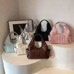 2024 New Women's Tote Bags Trendy Versatile Commuting Large Capacity One Shoulder Bag Summer Casual Solid Color Female Handbags - Image 13
