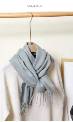 Women Scarf Cashmere Winter Scarf Winter 2024 Fashion Scarves Designer Keep warm Women Luxury Kids Scarf - Image 39