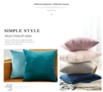 pillow, Velvet covered with 60x60 cm super soft pillow, used for sofa throwing, shining decoration, living room pillow - Image 24
