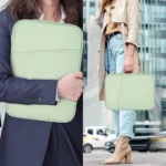 With Handle Portable Laptop Bags Waterproof Lightweight Laptop Case Ultra Thin Dual Zipper Computer Notebook Sleeve - Image 22