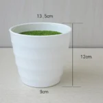Artificial Pot Plants Pot Nursery Pot  Artificial Lawn Vase White Plastic Thick Plant Flower Pot Home Garden Decoration - Image 3