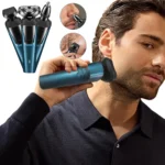 Electric Shaver for Men Facial Beard Hair Trimmer Rechargeable Portable Wet & Dry Electric Razor for Leg Chest Nose Hair Remover