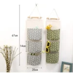 Pockets Hanging Organizers Waterproof Hanging Storage Bag Wall Mounted Closet Organizer Bear Flamingo Sundries Bags Home Decor - Image 5