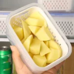 Food Storage Boxes Double-layer Refrigerator Food Fresh Sealed Box Vegetable Fruit Box Drain Basket Container Kitchen Organizer - Image 15