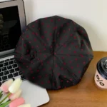 Ins Korean Polka Dot Berets Y2k Versatile Painter Berets Casual Retro Beanie Cap Spring Summer - Image 7