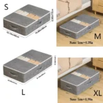 Under Bed Storage Containers Foldable Underbed Storage Bags Organizer Clothes Storage Bins with Clear Window for Blanket - Image 5