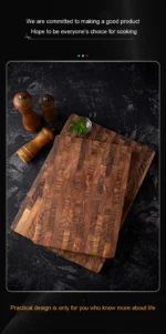 Large Size,High Quality Teak Wood Cutting Board:16.5*11.8 Inch/13.3*9.5 Inch,1 Inch Thick，Suitable For Christmas，Halloween - Image 9