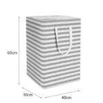 75L Large Laundry bags Baskets with Handles Durable Dirty Clothes Hamper Storage Basket for Home Dorm Hotels Laundry 40*30*60cm - Image 9