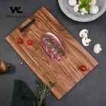 Board Kitchen  Set Square Acacia Wood Solid Wood Simple Cutting Board Cut Steak Household Hardwood Thickened Cutting Board - Image 4