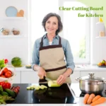 Cutting Board with Counter Lip Anti-Slip Shatter Resistant Easy Clean Perfect for Cutting Bread Meat and Veggies Kitchen Decor - Image 5