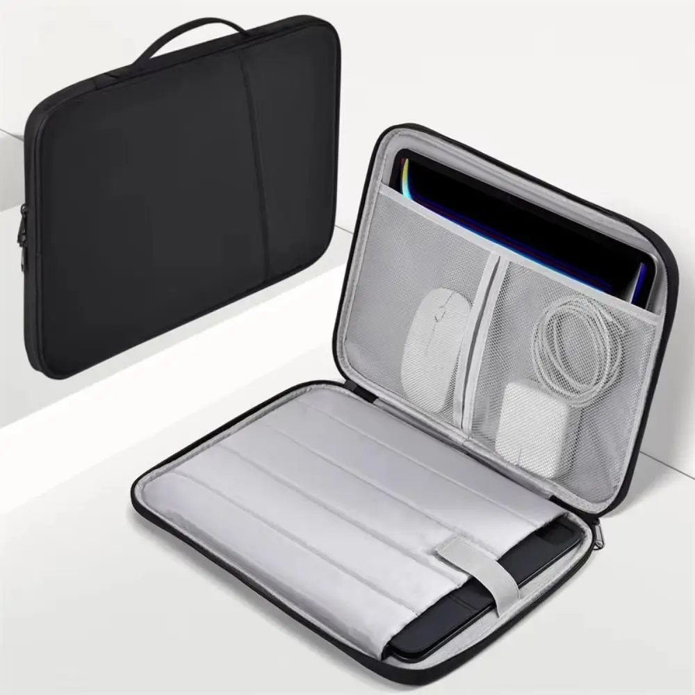 S71d1b2dc24714d5ab3eee4fa8f37be5bc.webp With Handle Portable Laptop Bags Waterproof Lightweight Laptop Case Ultra Thin Dual Zipper Computer Notebook Sleeve - Image 1